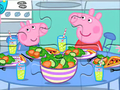 Hra Skládačka: Peppa Dinner Time 