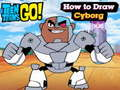 Hra Teen Titans Go! Jak nakreslit Cyborga 