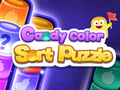 Hra Bonbónové barevné třídění puzzle 