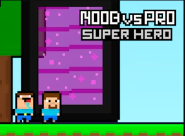 Hra Noob vs Pro Super Hero
