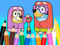 Hra Omalovánky: Bluey Flossing Babičky 