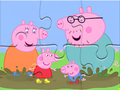 Hra Skládačka: Prase Peppa Muddy Puddles 