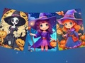 Hra Strašidelné halloweenské puzzle 