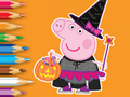 Hra Omalovánky: Peppa Pig Halloween 
