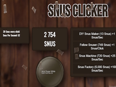 Hra SNUS CLICKER