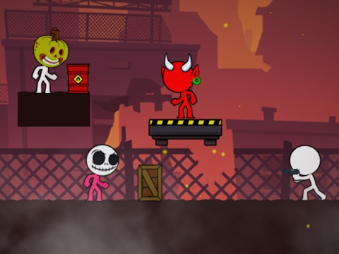 Hra Stickman Night přežije