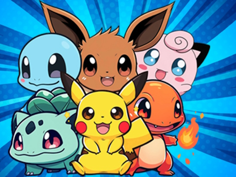 Hra Pokémon omalovánky 