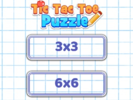 Hra Tic tac toe puzzle