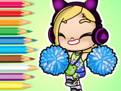 Hra Omalovánky: Avatar World Cheerleader 