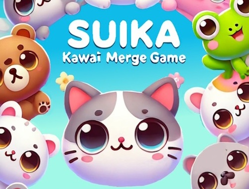 Hra Slučovací hra Suika Kawaii 