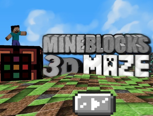 Hra 3D bludiště MineBlocks 