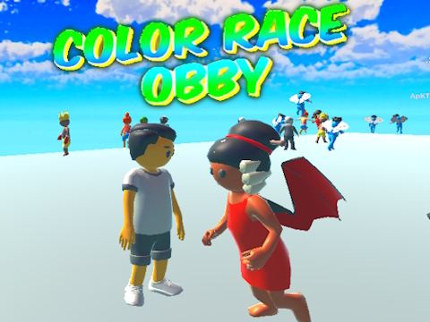 Hra Barevná rasa Obby 