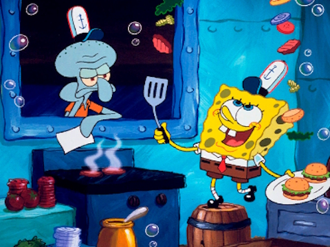 Hra SpongeBob najdi rozdíly 