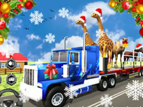 Hra Vánoční transportér zvířat 