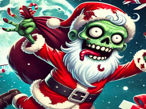 Hra Vánoční hra Flappy Zombie Santa 