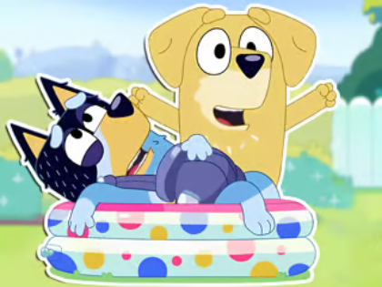 Hra Puzzle: Bluey Dad Baby 