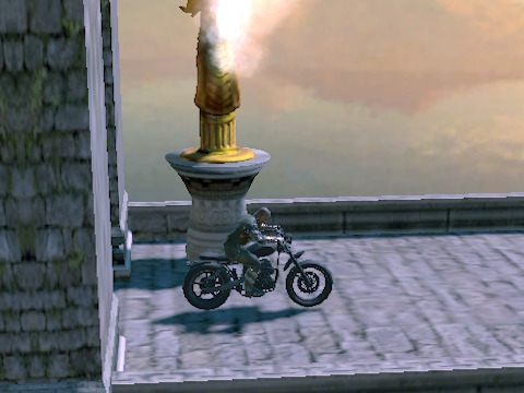 Hra Motocyklový závod přes ruiny 