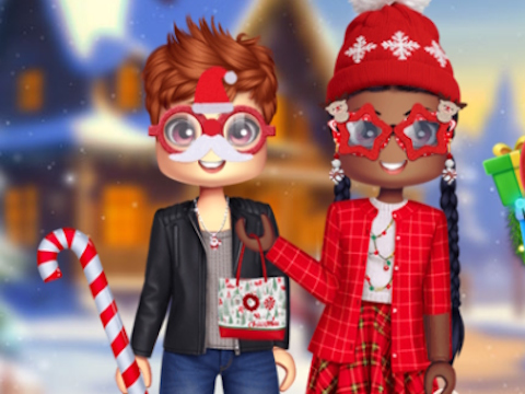 Hra Vánoční dressup Roblox 