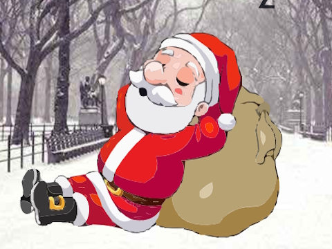 Hra Probuďte spícího Santu 
