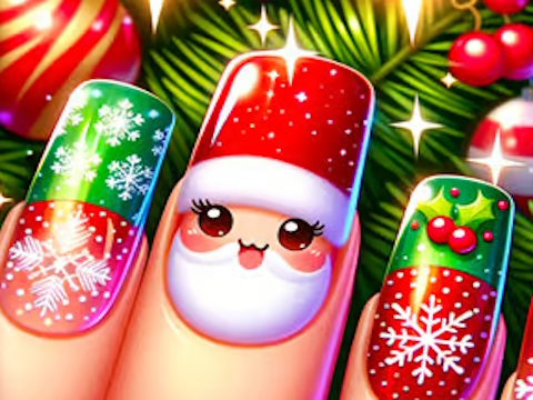 Hra Veselé Vánoce Nail Design 