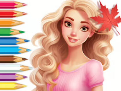 Hra Omalovánky: Barbie podzimní pohádka 