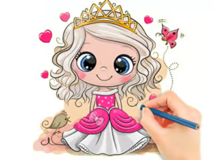 Hra Omalovánky: Chibi Doll Princess 