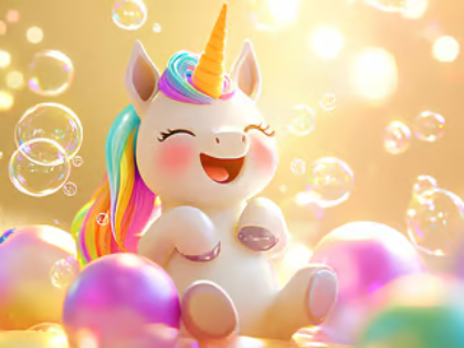Hra Puzzle: Jednorožec Bubble Fun 