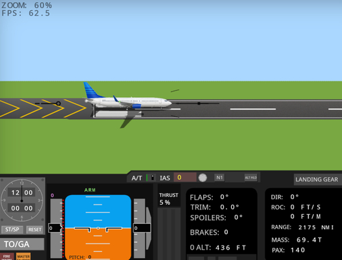 Hra Letový simulátor 737-800