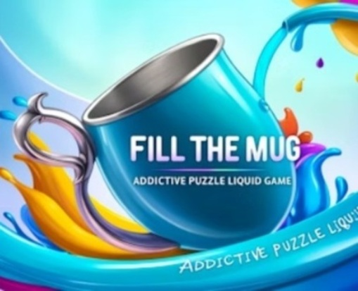 Hra Naplňte hrnek návykovou puzzle tekutou hrou 