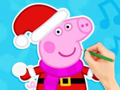 Hra Omalovánky: Peppa Pig Sněhulák 