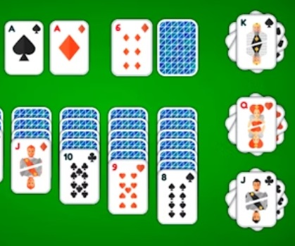 Hra Klondike Solitaire 4 obleky 