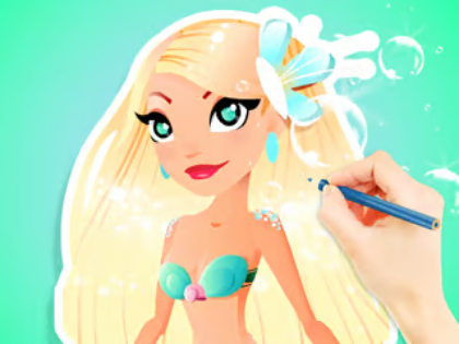 Hra Omalovánky: Aqua Mermaid 