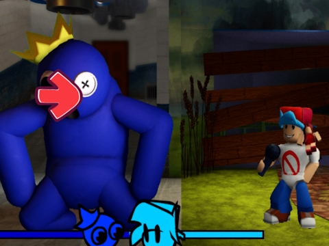 Hra FNF vs Rainbow Friends
