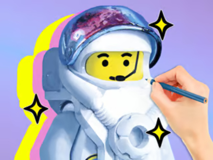 Hra Omalovánky: LEGO Astronaut 