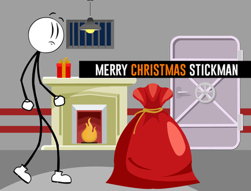 Hra Veselé Vánoce Stickman 
