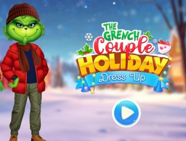 Hra Grinch pár sváteční zdobit 
