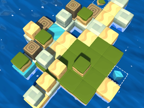 Hra Cube Island: Asmr relax puzzle