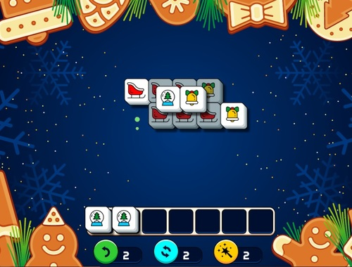 Hra Vánoční dárky Mahjong 