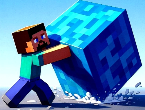 Hra 3D bludiště MineBlocks 