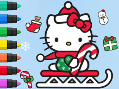 Hra Omalovánky: Hello Kitty Christmas 