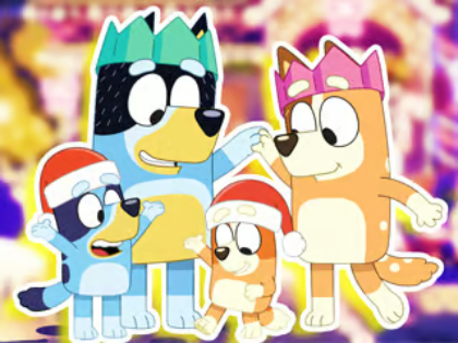 Hra Puzzle: Bluey Family Xmas Eve 