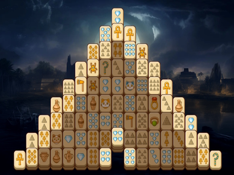 Hra Mahjongg pyramidy 