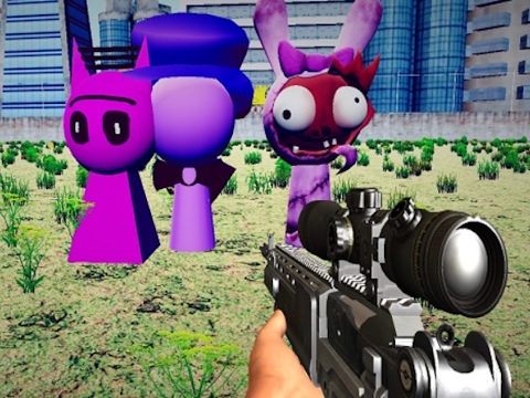 Hra Hra Sprunki Sniper Squid 
