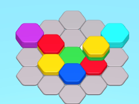 Hra HEXA STACK 