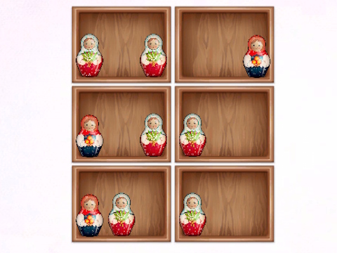 Hra Seřadit police Matryoshka! 