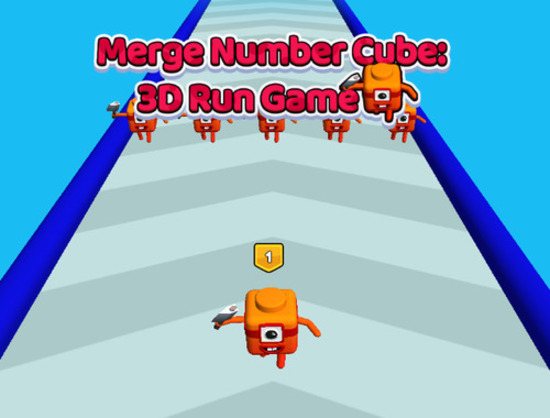 Hra Sloučit číslo Cube 3D Run Game 