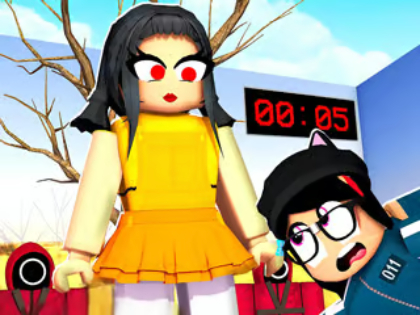 Hra Skládačka skládačka: Squid Game vs Roblox 