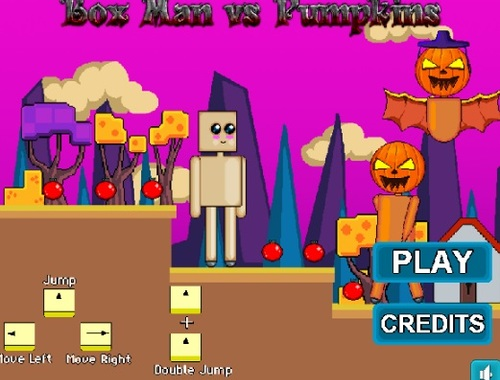 Hra Box Man vs Pumpkins