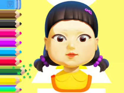 Hra Omalovánky: Squid Game Doll 