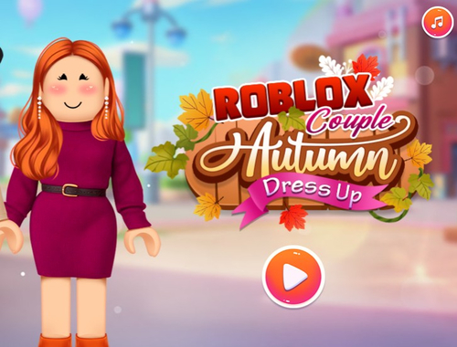 Hra Roblox pár podzimní oblékání 